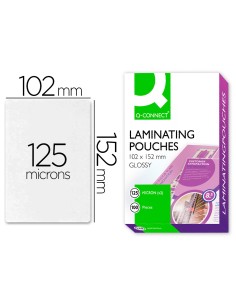 CI | Bolsa de plastificar q-connect 102 x 152 mm 125 mc...