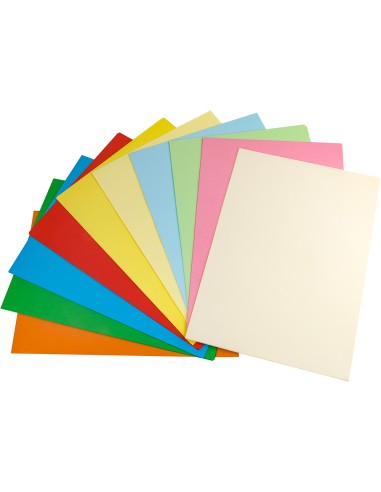 CI | Papel color liderpapel a4 80g/m2 25 colores surtidos paquete de 100