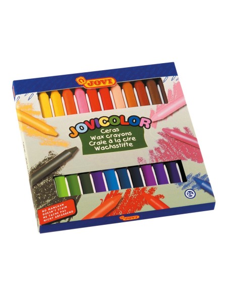 CI | Lapices cera jovicolor -caja de 24 colores