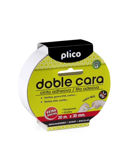 CI | Cinta adhesiva plico doble cara 30mm x 20m