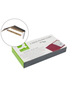 CI | Encuadernador fastener q-connect dorado caja de 50