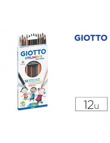 CI | Lapices de colores giotto stilnovo skin tones caja de 12 colores