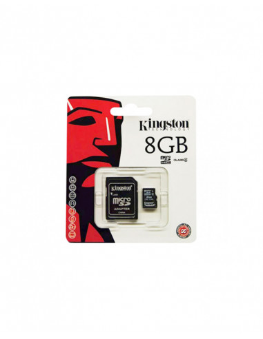 CI | Memoria sd micro kingston 8 gb clase 4 con adaptador sdhc