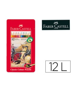 CI | Lapices de colores faber castell caja metalica de 12...