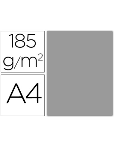 CI | Cartulina guarro din a4 gris perla 185 gr paquete 50 h