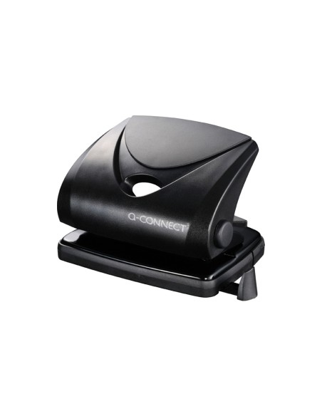 CI | Taladrador q-connect kf01234 negro -abertura 2 mm -capacidad 20 hojas