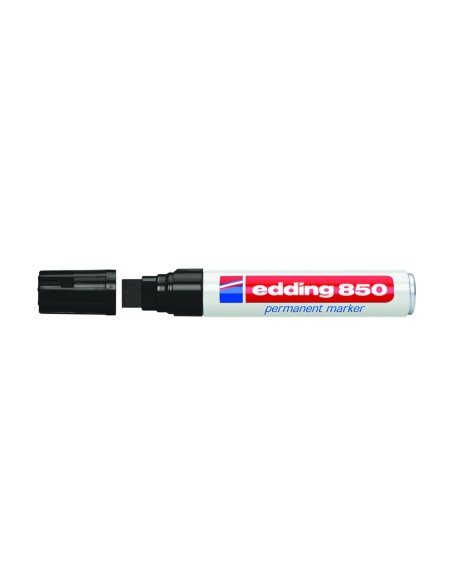 CI | Rotulador edding marcador permanente 850 negro punta biselada 5-15 mm recargable