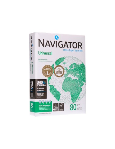 CI | Papel fotocopiadora navigator din a4 80 gramos -paquete de 500 hojas
