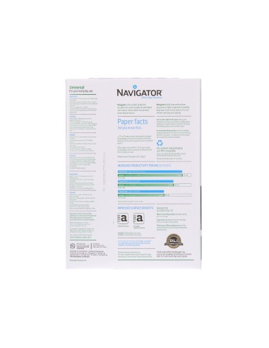CI | Papel fotocopiadora navigator din a4 80 gramos -paquete de 500 hojas