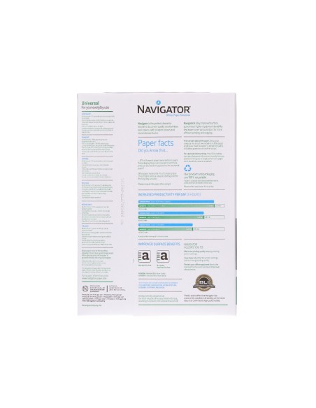 CI | Papel fotocopiadora navigator din a4 80 gramos -paquete de 500 hojas