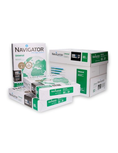 CI | Papel fotocopiadora navigator din a4 80 gramos -paquete de 500 hojas