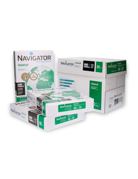 CI | Papel fotocopiadora navigator din a4 80 gramos -paquete de 500 hojas
