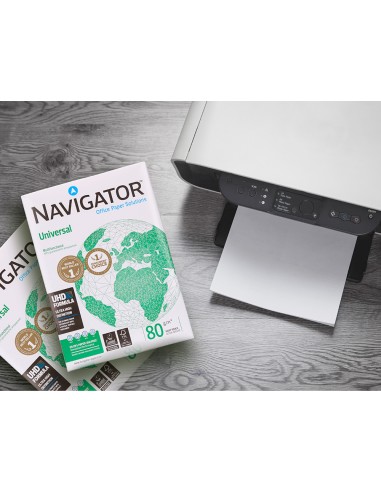 CI | Papel fotocopiadora navigator din a4 80 gramos -paquete de 500 hojas