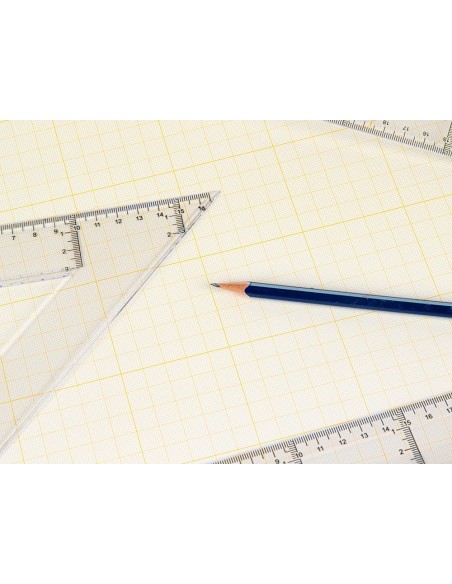 CI | Bloc papel milimetrado liderpapel encolado 297x420mm 50 hojas 80g/m2