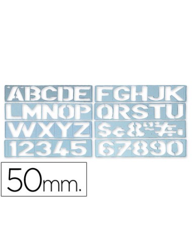 CI | Plantilla rotulacion 1700 -letras y numeros de 50 mm