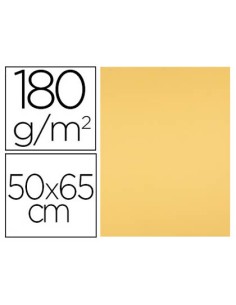 CI | Cartulina liderpapel 50x65 180 gr oro paquete de 25
