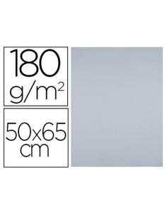 CI | Cartulina liderpapel 50x65 180 gr gris paquete de 25
