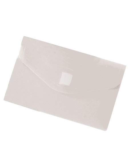 CI | Carpeta liderpapel dossier broche polipropileno din a8 incolora con cierre de velcro