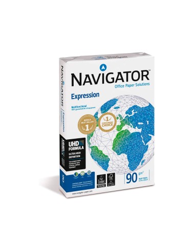 CI | Papel fotocopiadora navigator din a4 90 gramos paquete de 500 hojas