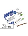 CI | Encuadernadores liderpapel n.7 31 mm -caja de 100 niquelados