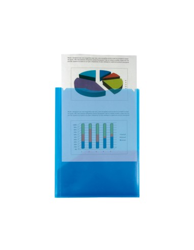 CI | Carpeta liderpapel dossier dos bolsas canguro 45682 polipropileno din a4 azul
