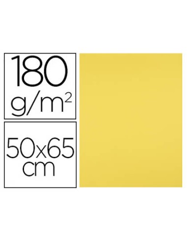 CI | Cartulina liderpapel 50x65 cm 180g/m2 amarillo limon paquete de 25