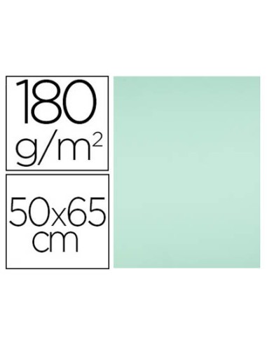 CI | Cartulina liderpapel 50x65 cm 180g/m2 verde paquete de 25