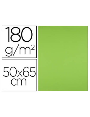 CI | Cartulina liderpapel 50x65 cm 180g/m2 verde pistacho paquetede 25