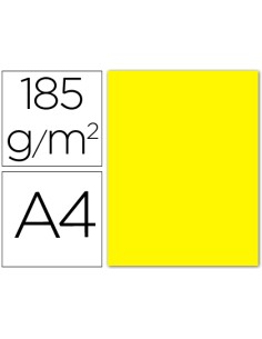 CI | Cartulina guarro din a4 amarillo canario 185 gr...