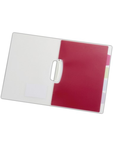 CI | Carpeta liderpapel dossier pinza lateral polipropileno din a4 transparente con separadores