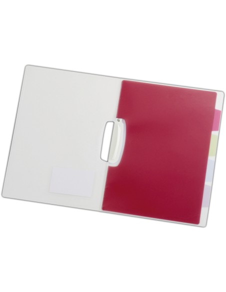 CI | Carpeta liderpapel dossier pinza lateral polipropileno din a4 transparente con separadores