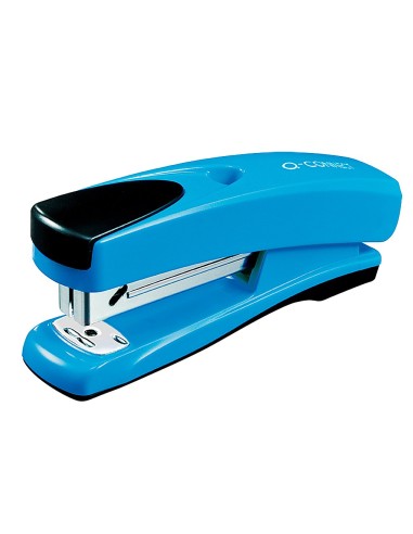 CI | Grapadora q-connect kf02149 metalica azul -capacidad 20 hojas