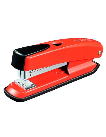 CI | Grapadora q-connect kf02150 metalica roja -capacidad 20 hojas