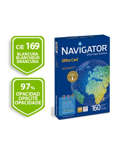 CI | Papel fotocopiadora navigator din a4 160 gramos papel multiuso ink-jet y laser-paquete de 250 hojas