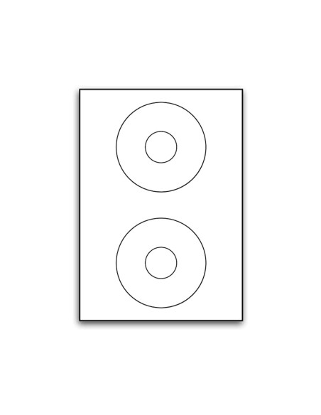 CI | Etiqueta adhesiva q-connect kf01579 -tamaño cd-rom -fotocopiadora -laser -ink-jet-caja con 25 h/50 etiquetas