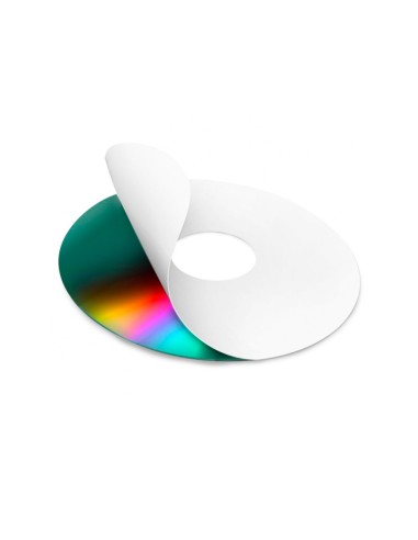 CI | Etiqueta adhesiva q-connect kf01579 -tamaño cd-rom -fotocopiadora -laser -ink-jet-caja con 25 h/50 etiquetas