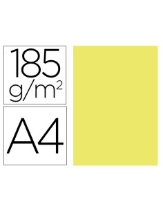 CI | Cartulina guarro din a4 kiwi 185 gr paquete de 50 h