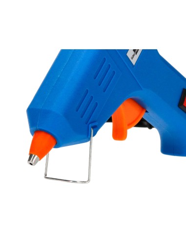 CI | Pistola termofusible mini liderpapel de 25 w con gatillodispensador y 2 barras de silicona de 7 mm diametro x 100 mm