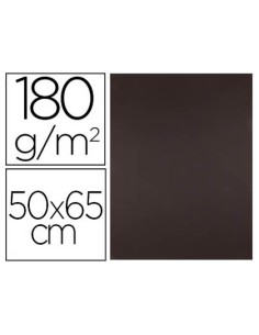 CI | Cartulina liderpapel 50x65 180 gr marron paquete de 25
