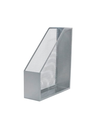 CI | Revistero metalico q-connect rejilla gxa29 gris 87x295x250 mm