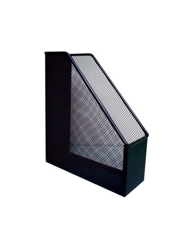 CI | Revistero metalico q-connect rejilla gxa29 negro 87x295x250mm