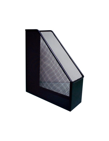 CI | Revistero metalico q-connect rejilla gxa29 negro 87x295x250mm