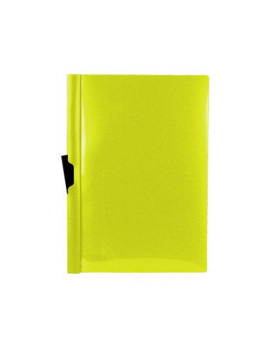 CI | Carpeta liderpapel dossier pinza lateral polipropileno din a4 amarillo fluor opaco 30 hojas pinza deslizante