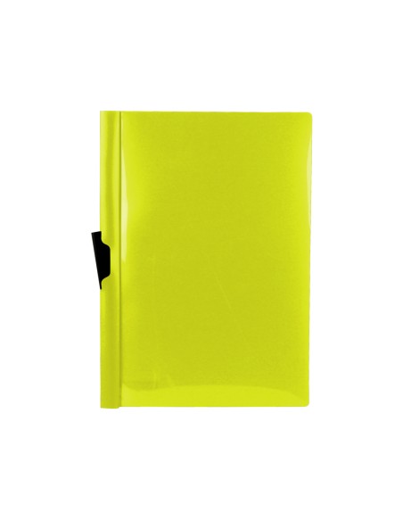 CI | Carpeta liderpapel dossier pinza lateral polipropileno din a4 amarillo fluor opaco 30 hojas pinza deslizante