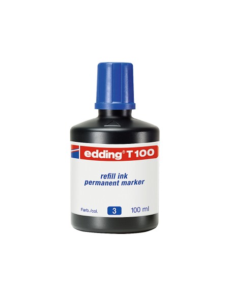 CI | Tinta rotulador edding t-100 azul -frasco de 100 ml