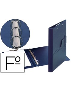 CI | Carpeta 4 anillas 25 mm lengueta miniclip plastico...