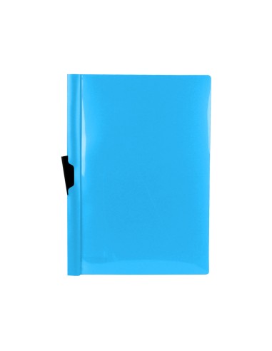 CI | Carpeta liderpapel dossier pinza lateral polipropileno din a4 celeste opaco 30 hojas pinza deslizante
