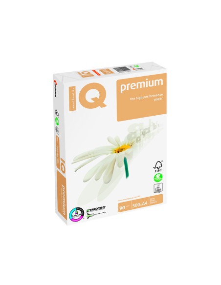 CI | Papel fotocopiadora iq premium din a4 90 gramos paquete de 500 hojas