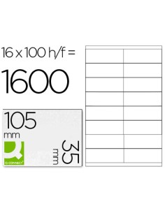 CI | Etiqueta adhesiva q-connect kf10653 tamaño 105x35 mm...