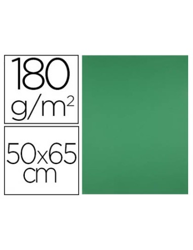 CI | Cartulina liderpapel 50x65 cm 180g/m2 verde navidad paquete de 25